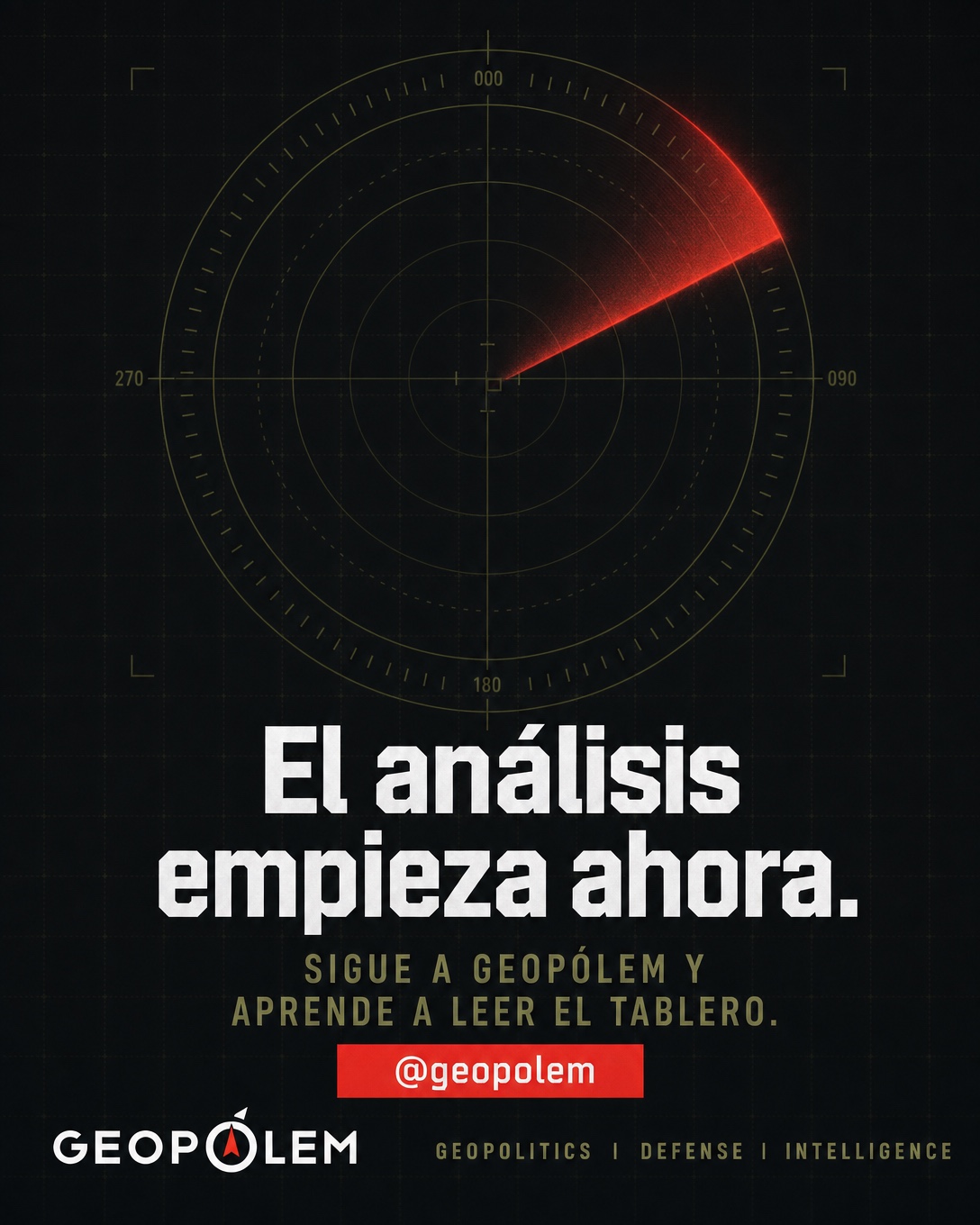 Lámina GEOPÓLEM: llamada a la acción